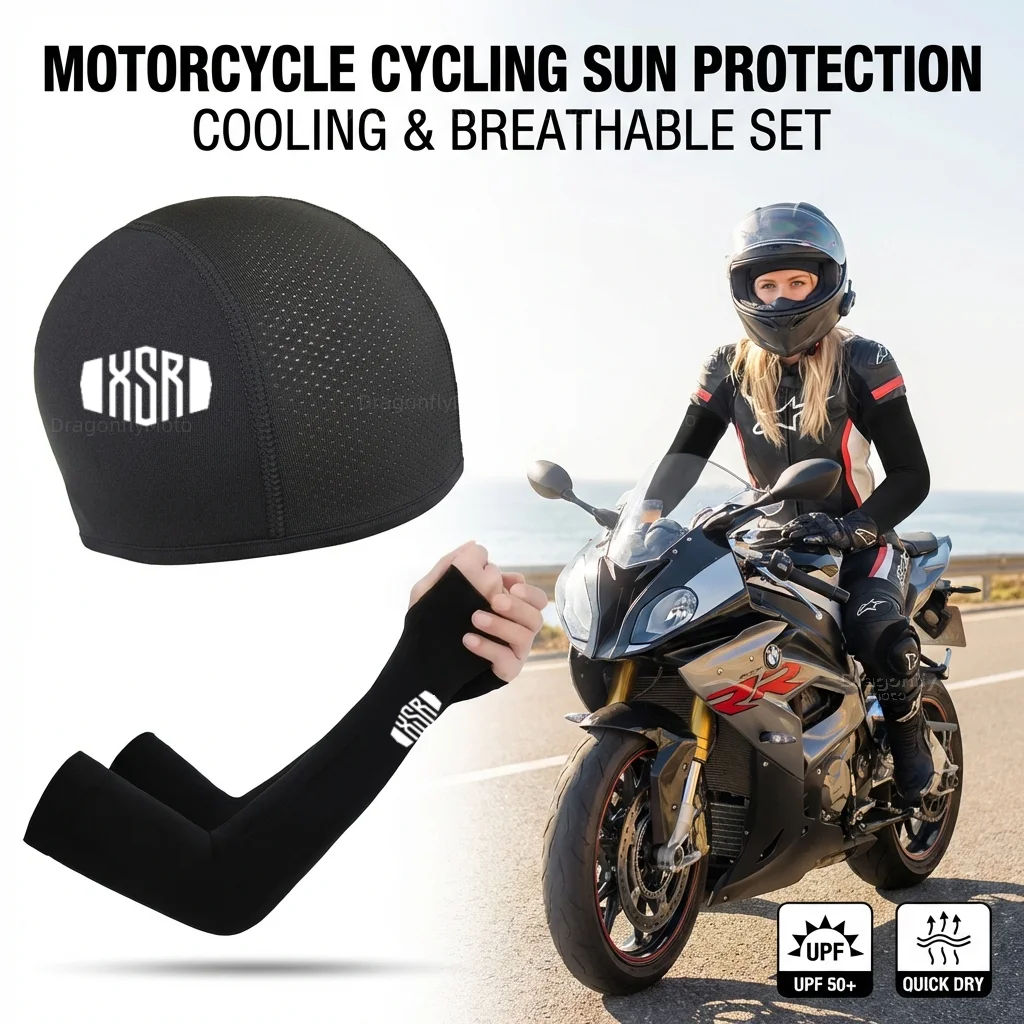 

For YAMAHA XSR700 XSR 700 XSR900 XSR 900 XSR125 155 Motorcycle Summer Sun Protection Cap Cycling Cap Sports Arm Cover Protection