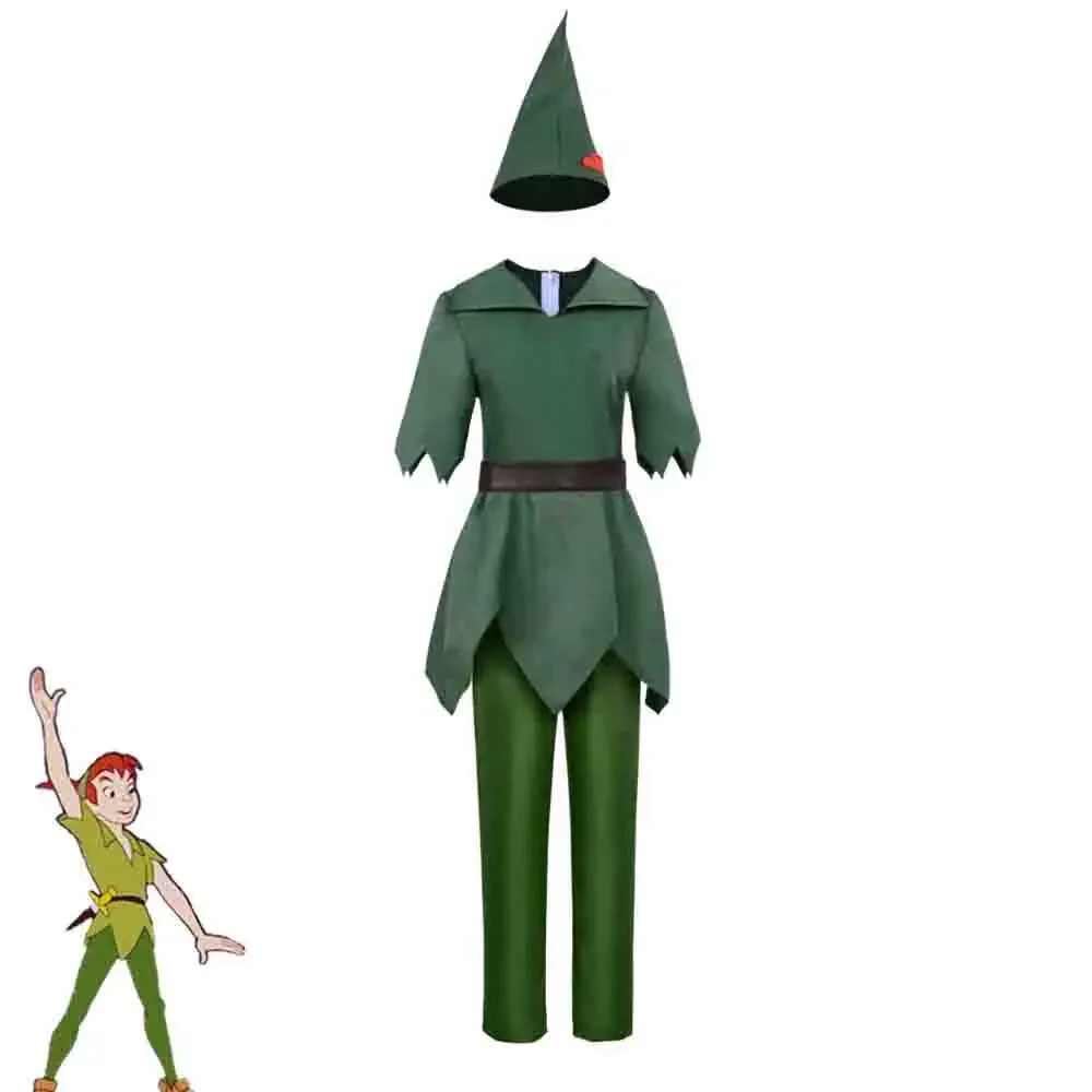 

Halloween Cosplay Peter Pan Peter Green Elf Man Costume