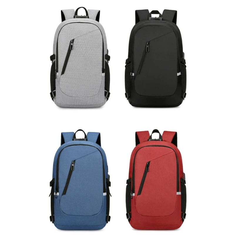 

Men Laptop Backpack Teens College School Bookbag USB Charging Business Backpack