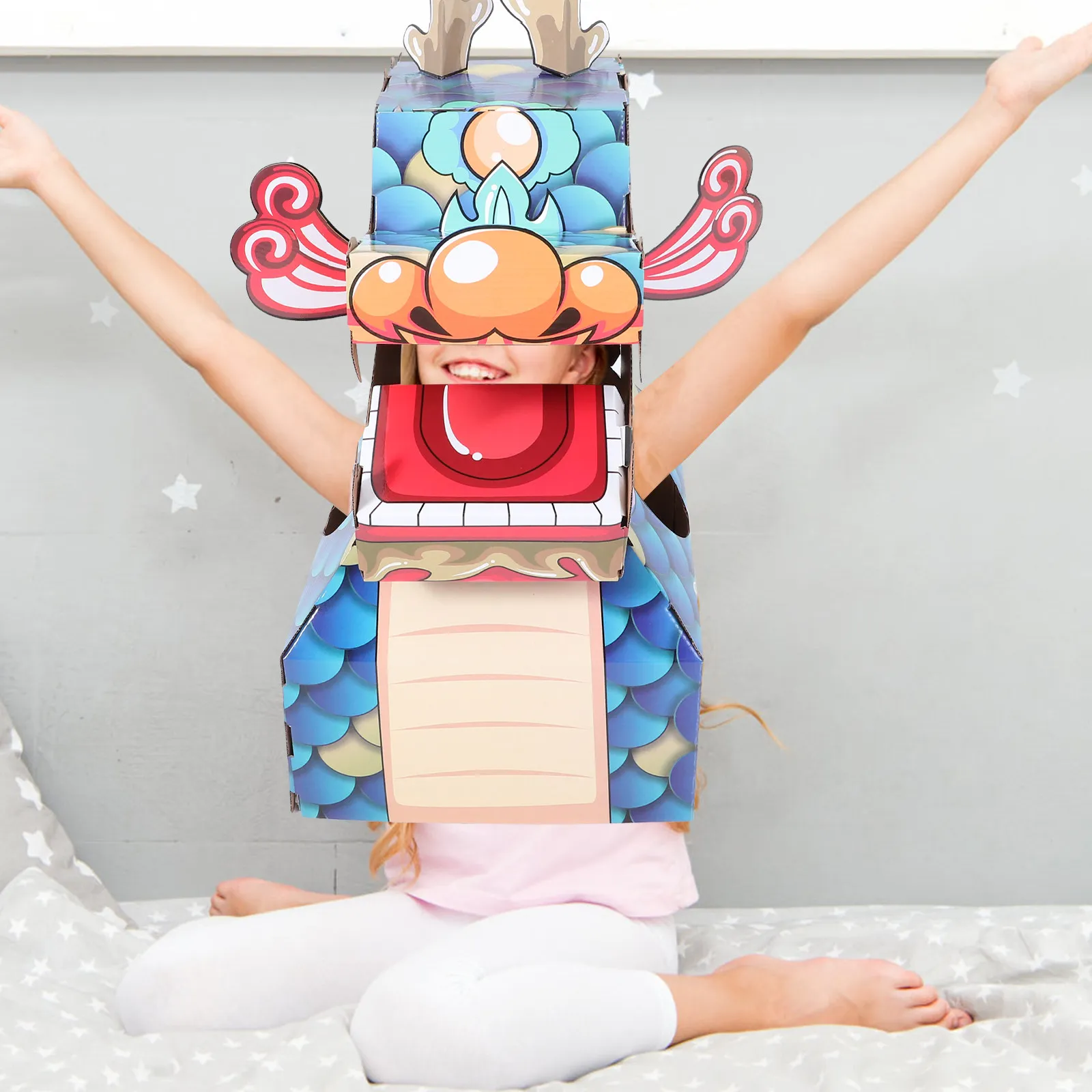toddler-kids-wearable-diy-toy-cardboard-dragon-miniature-novelty-toys-making-spring-festival-craft