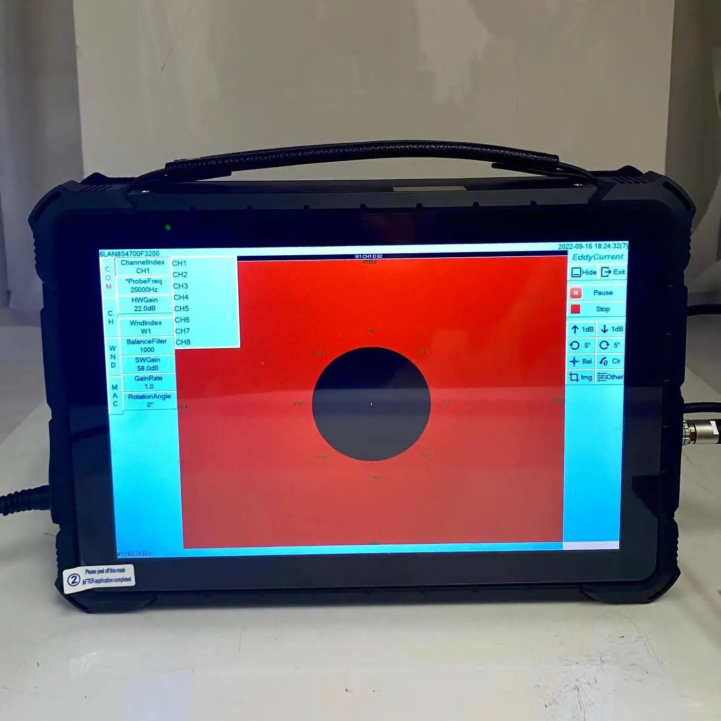 Detector de corriente de Foucault digital inteligente multifunción HEF-CC100
