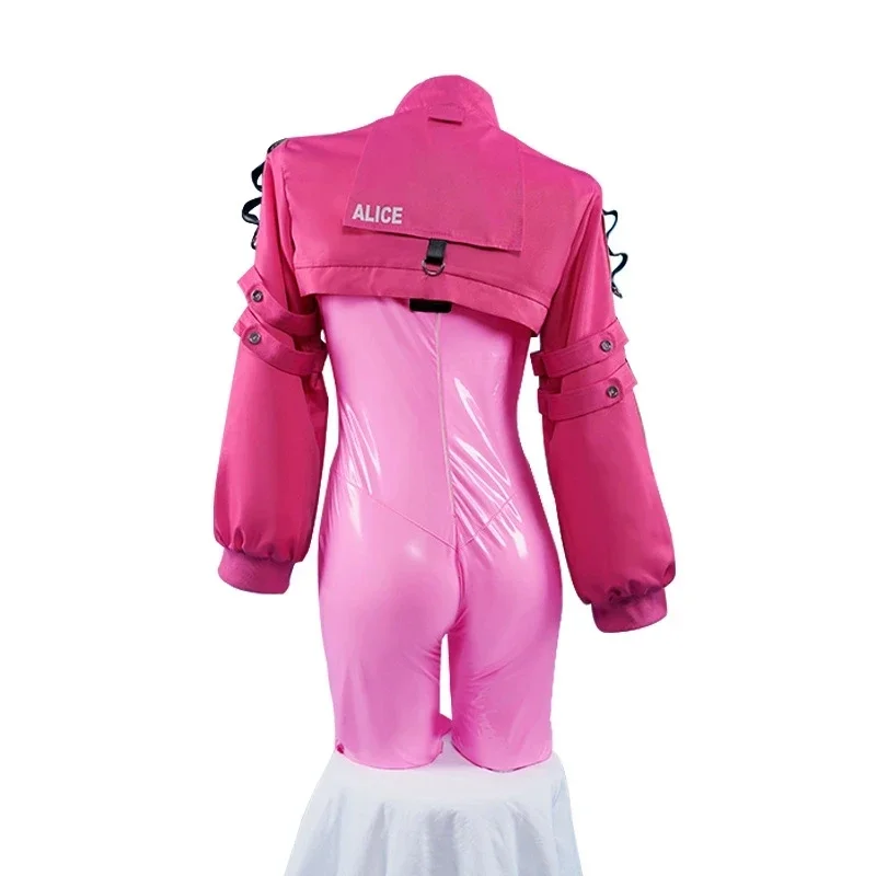 Anime Ireland H Store Nikke Alice Cosplay Clothing Sexy Clothing Game Pink One Piece Set Jacket Halloween Women's Wear