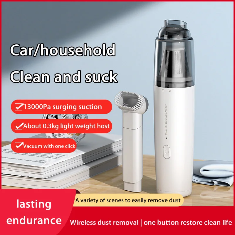 Car Vacuum Cleaner  Electric Household Mini Portable High Power Handheld Wireless Powerful Dust Remover Deep Cleaning