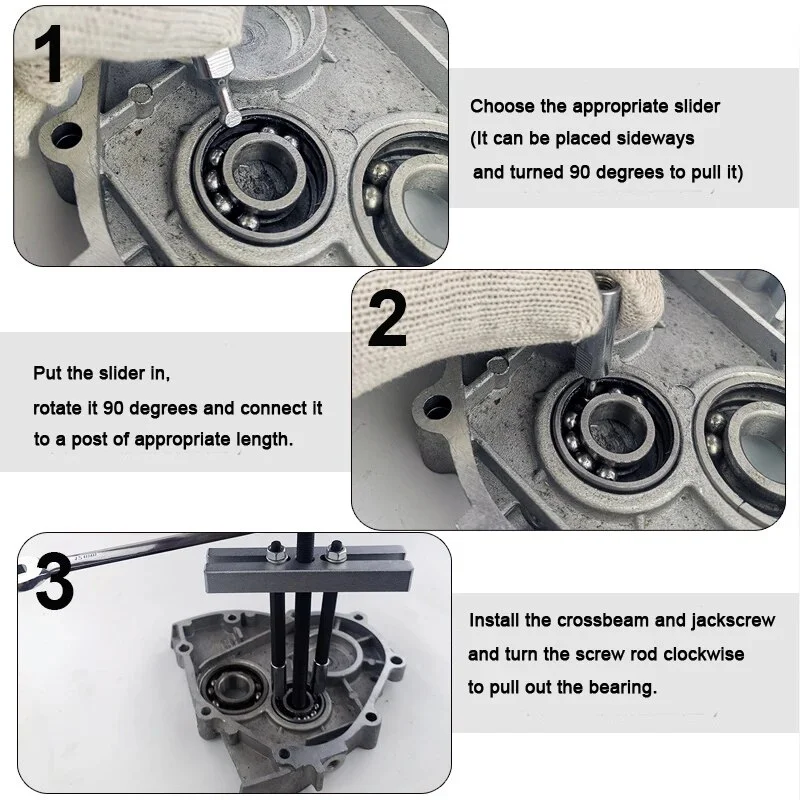 1 Set Embedded Bearing Removal Tool Small Insert Bearing Puller Special Disassembly Tool for 6004-6010 6201-6206 6300-6302