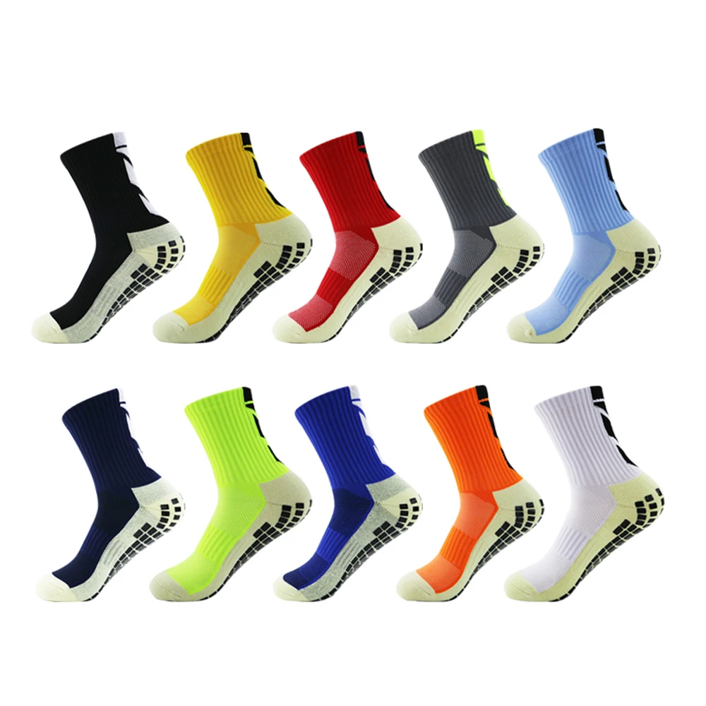 Damen-und rutsch feste Socken Herren fußball rutsch feste Fußball-Basketball-Tennissport socken greifen Stärke Rad socken