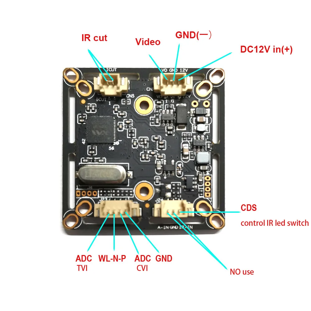 XVI 1080P 2.0MP AHD Camera Board Module With Human Face Detect UTC AHD/TVI/CVI/CVBS For Replace of Old CCTV Home security