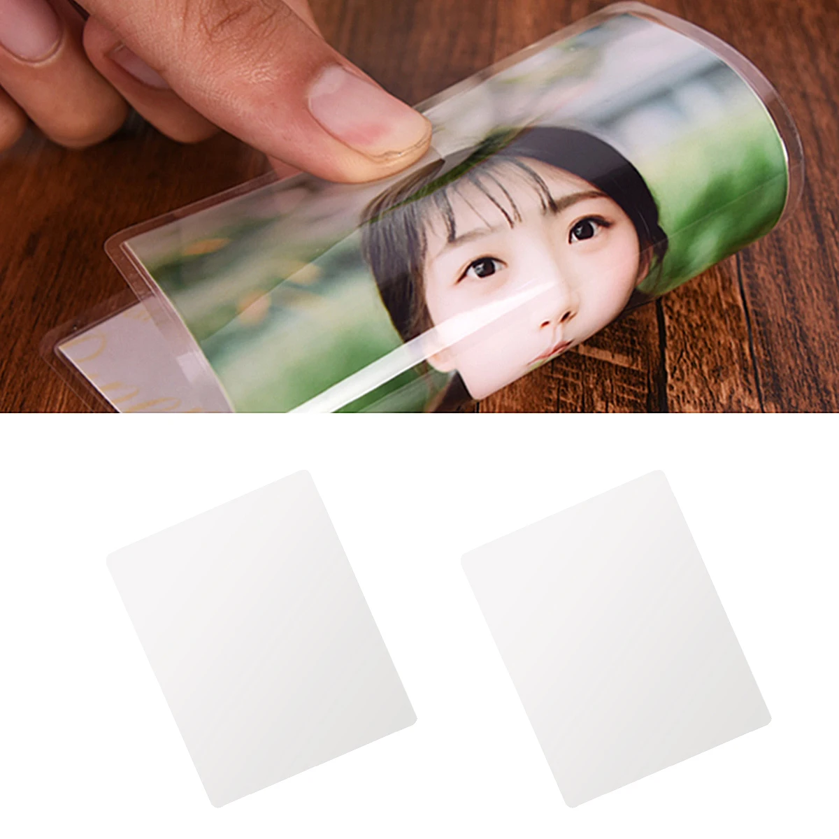 

200Pcs Universal Waterproof Laminating Pouches Photo Sealer Film Fade Resistant Protective Film for Home Office
