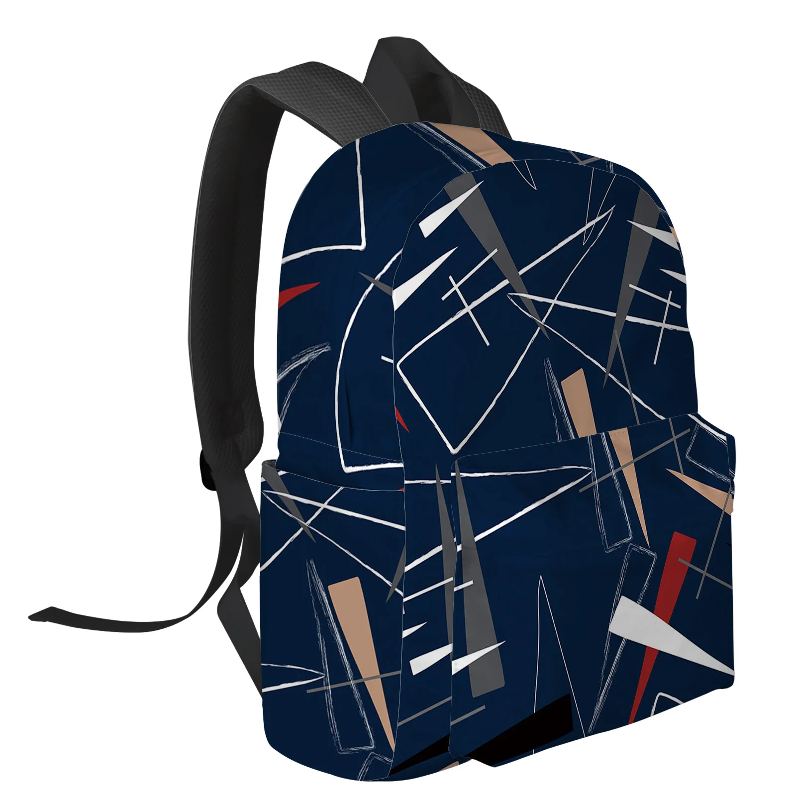 Line Simple Navy Blue Backpack School Bags For Teenager Girls Bookbag Men Backbag Shoulder Bag Laptop Mochila