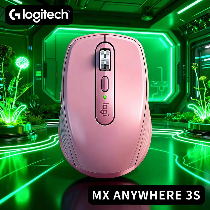 

Мышь Logitech MX Anywhere 3S Productivity — стекло с разрешением 8000 точек на дюйм, совместимость с несколькими пользователями, колесо MagSpeed, быстрая зарядка USB-C