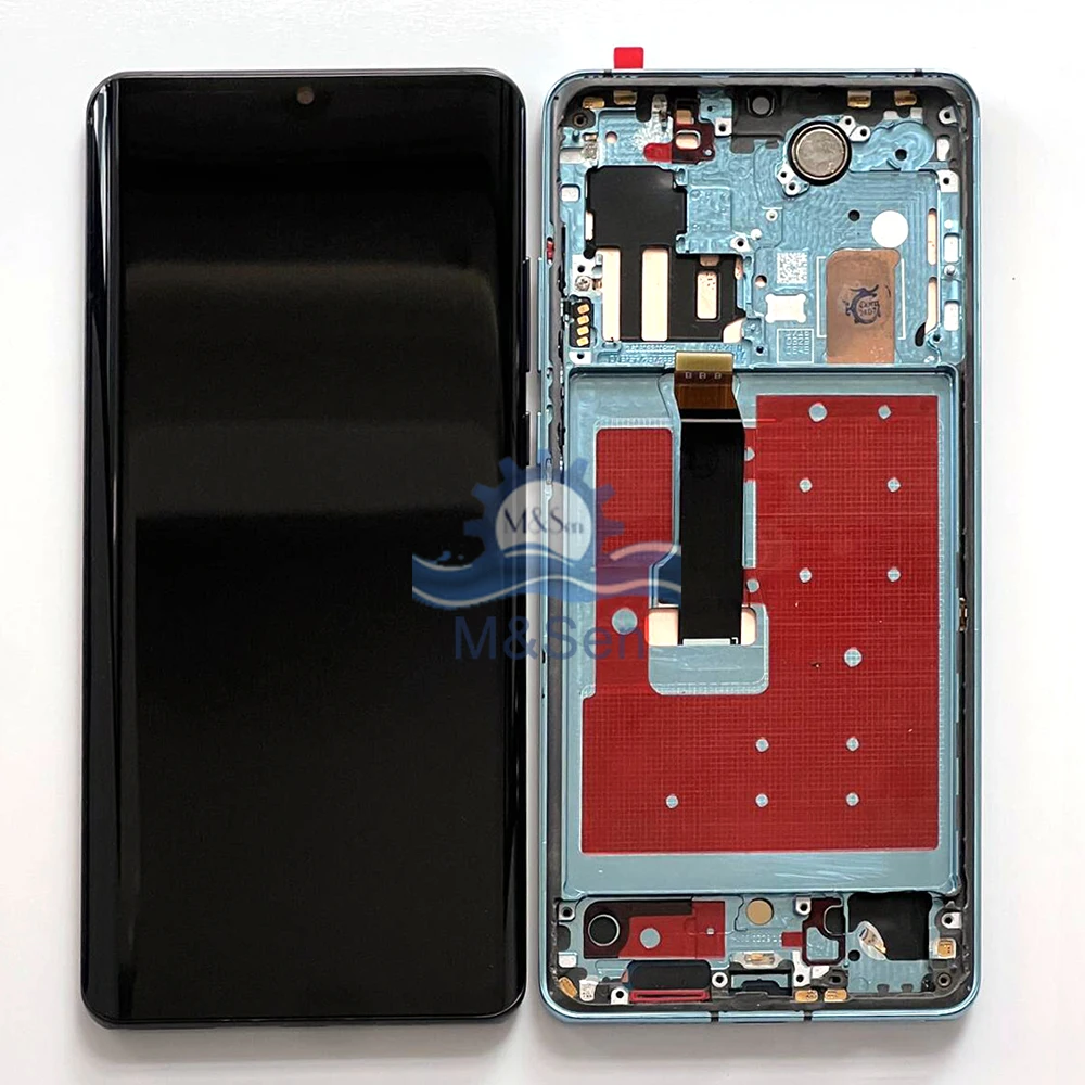 6.58\' Original For Huawei P40 Pro LCD ELS-NX9 ELS-N04 Display Screen Touch For Huawei P30 Pro VOG-L29 VOG-L09 Frame