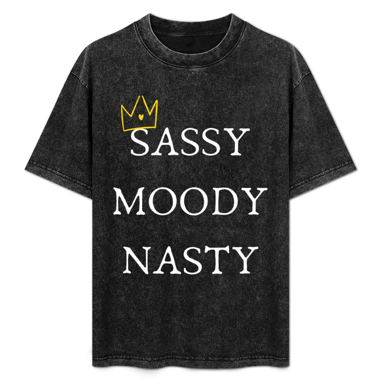 Sassy Moody Nasty T-Shirt shirts graphic cute tops blue archive plus size tops sweat shirts, men