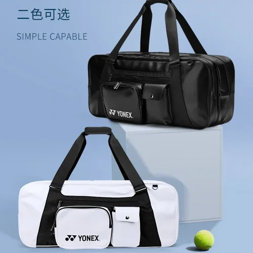 YONEX 2024 년 드래곤 배드민턴 테니스 라켓 가방, BA300CR 대용량 사각형 가방, 신발 칸막이 핸드백 