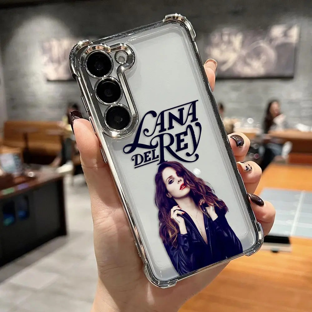 Musician L-Lana Del R-Rey Clear Phone Case For Samsung A73 A57 A56 A54 A53 A52 A51 A36 A33 A32 A26 A23 A22 A16 A13 A06 A05 Funda
