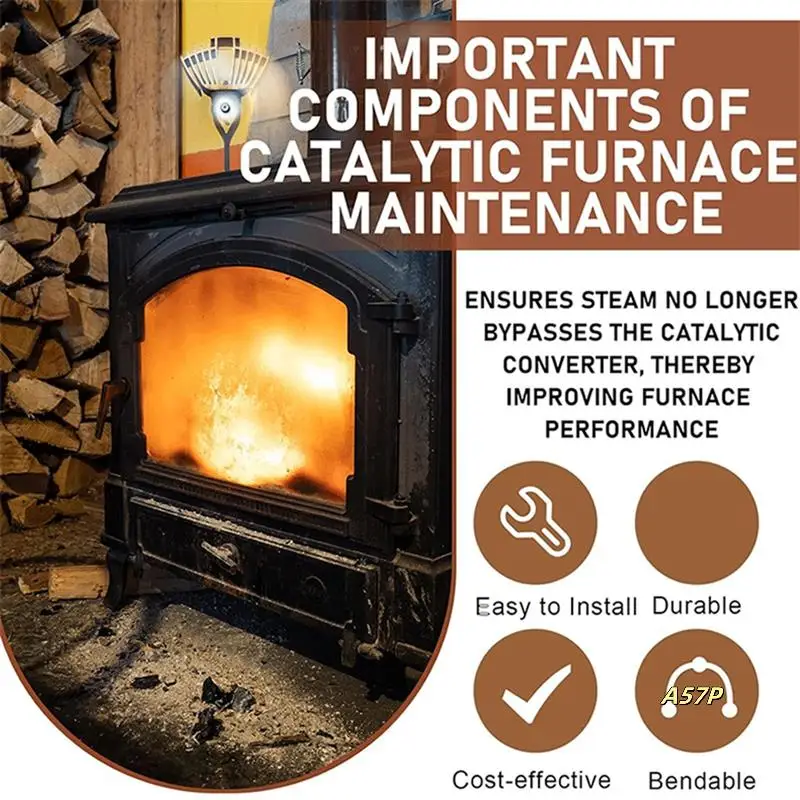 Wood Stove Gasket Expanding Catalytic Combustors Gasket Compatible With Dutchwest Stove 6Inch Combustor, 2 Pieces