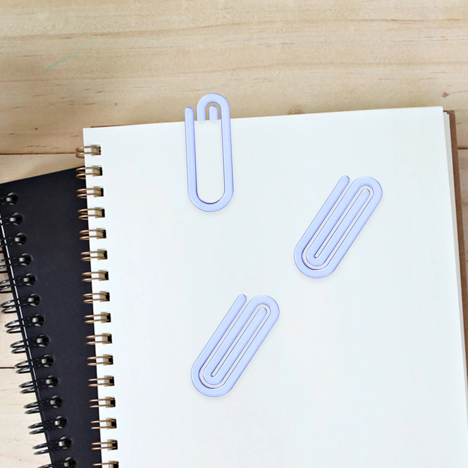 

60 Pcs Jumbo Paper Clips Plastic Folder Binder Clips for Office Crafts Memo Photo Document Marking Small Clamp Adorable