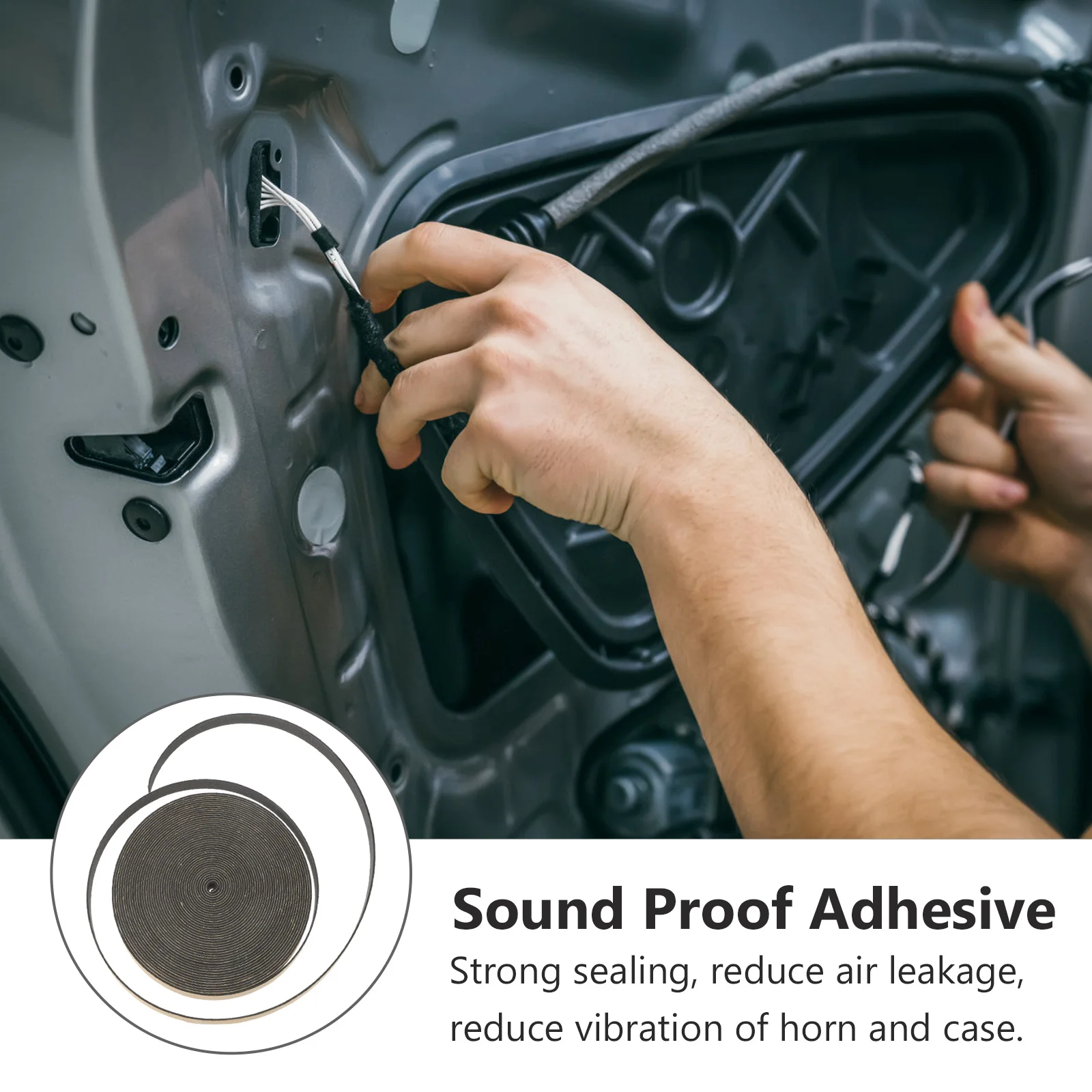 

1 Roll 18Mm Foam Insulation Tape High-Density Closed Cell Speaker Sealing Strip for Vibration Reduction and Air Leak Prevention