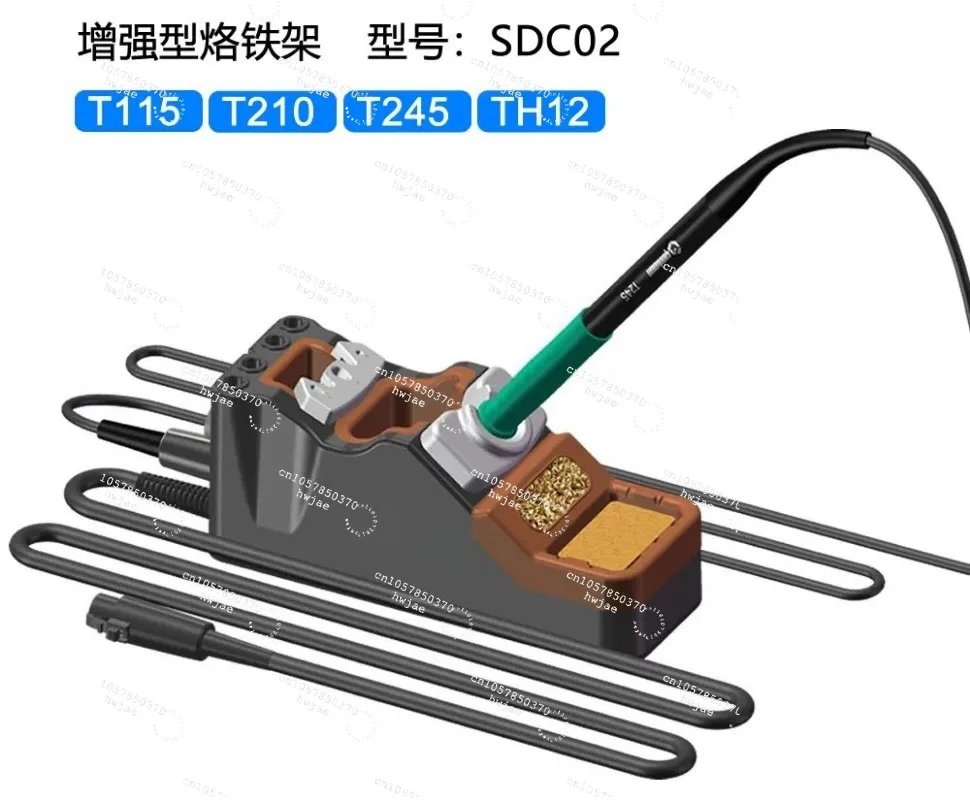 For GEEBOON Extended Soldering Iron Holder SDC02 Silicone Wrap Soldering Pen Holder Support T245\ T210