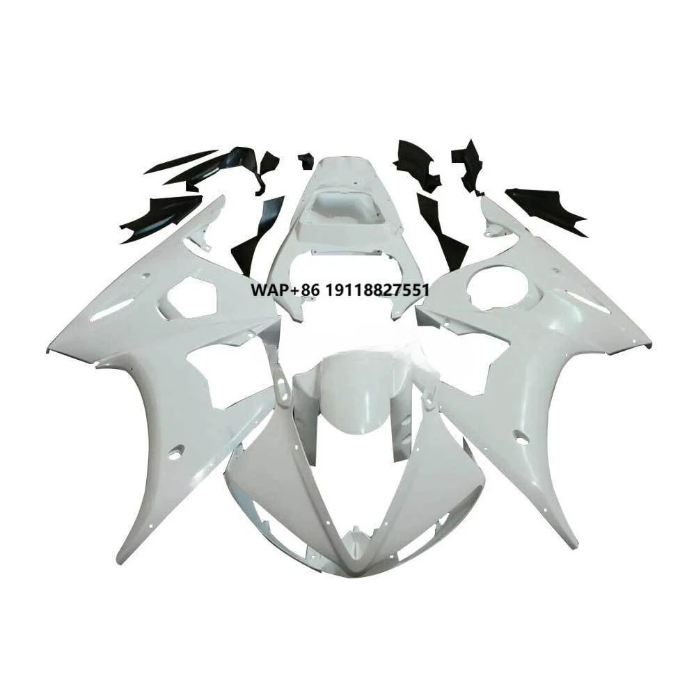 

Unpainted ABS Bodywork Set White Fairings Kit for YZF R6 2005