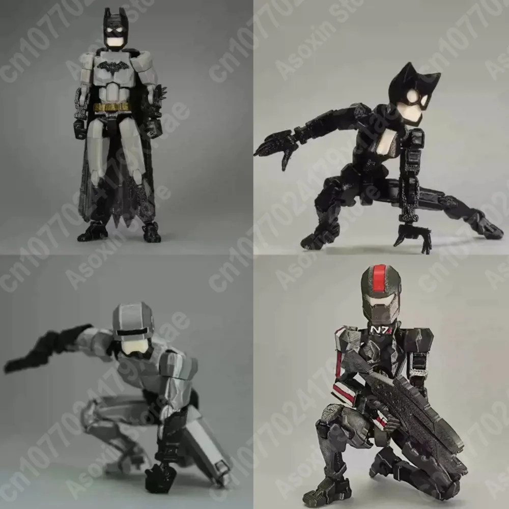 3D Printed Superheroes Anime Multi-Jointed Shapeshift Character Toys Action Figures Mannequin Model Soldiers Ornaments Gifts