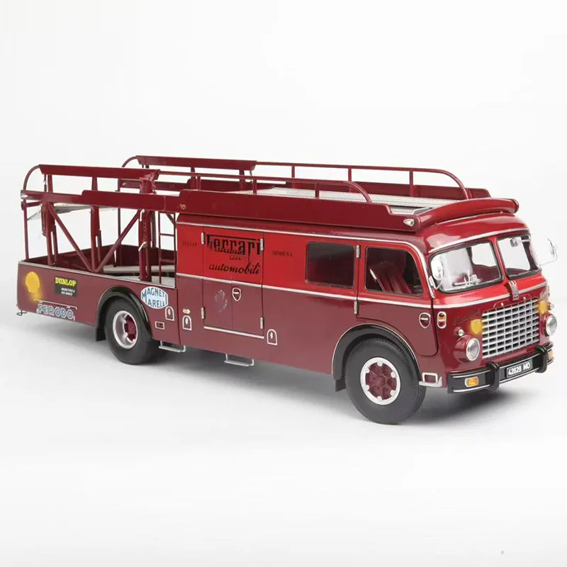 Cmr 1:18 Om150 Rolfo Racetruck Veicolo da trasporto Rimorchio Simulazione Lega in miniatura pressofusione Modello di auto Giocattolo da collezione personalizzato