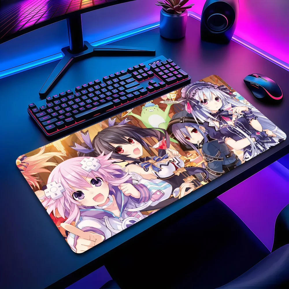 H-Hyperdimension N-Neptunia Mouse Pad Non-slip Thickened MousePad Large Writing Lockedge Office Student Gaming Cushion