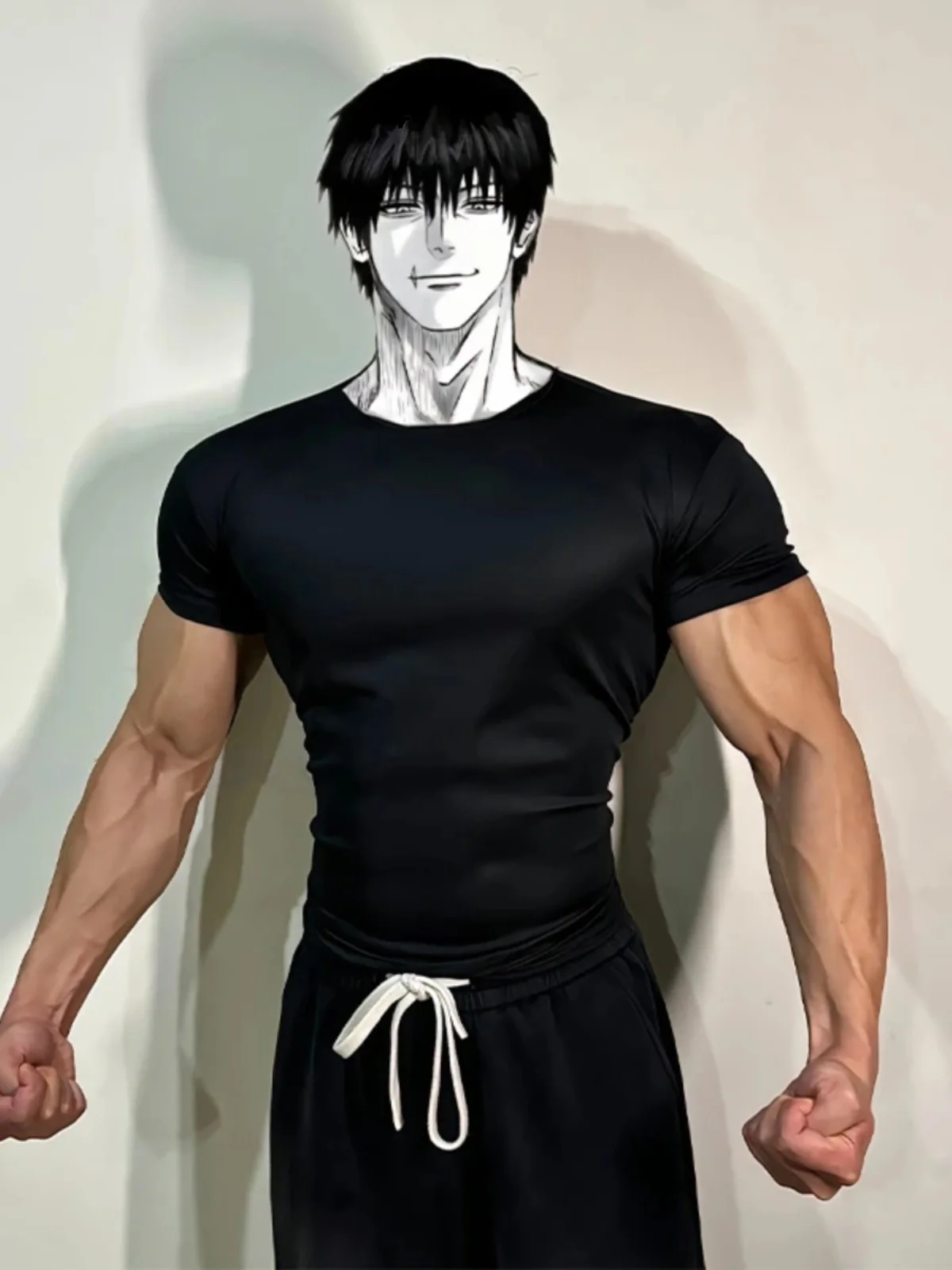 

Мужская приталенная футболка с коротким рукавом и облегающими манжетами, повседневная, дышащая, из хлопка, с круглым вырезом, молодежная, стильная, с рукавом до локтя