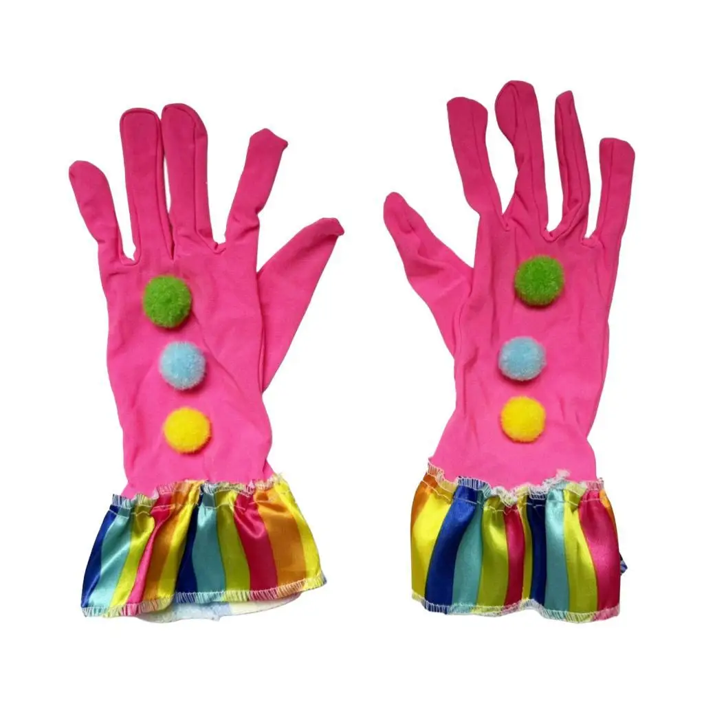 ถุงมือตัวตลกฮาโลวีน ของขวัญ ถุงมือปาร์ตี้ อุปกรณ์ประกอบฉากถ่ายภาพ อุปกรณ์เสริมชุดแฟนซี สำหรับงานปาร์ตี้ งานเทศกาล งานสวมหน้ากาก บทบาทสมมติ