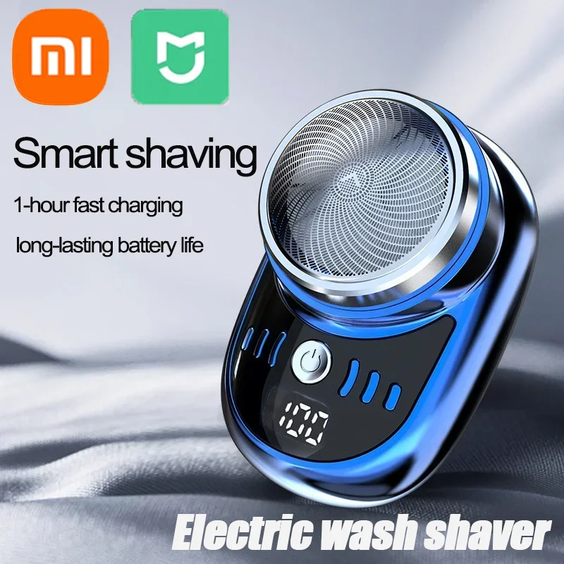 Xiaomi-Barbeador elétrico portátil para homens e mulheres, USB recarregável, impermeável, destacável, barba e corpo, aparador de pêlos, viagem