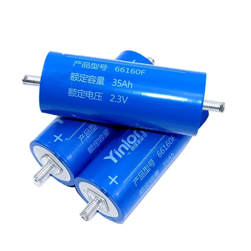 6PCS Yinlong 66160 2.3V 35Ah Lithium Titanate LTO Battery Low Temperature resistance &10C High Discharge DIY Car Audio EV Solar