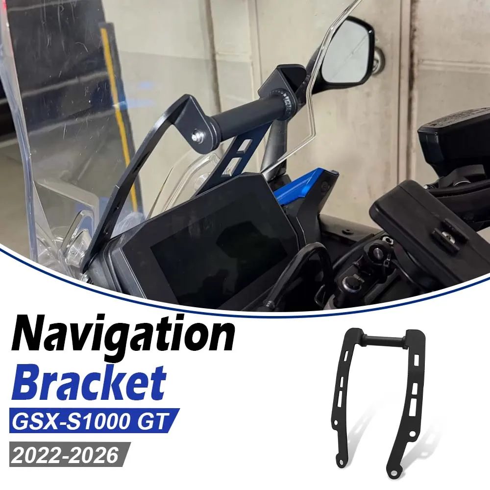 For GSX-S1000GT GSXS1000GT GSX S1000 GT Plus 2022 2023-2026 New Motorcycle Navigation Bracket Phone Holder GPS Support Bar