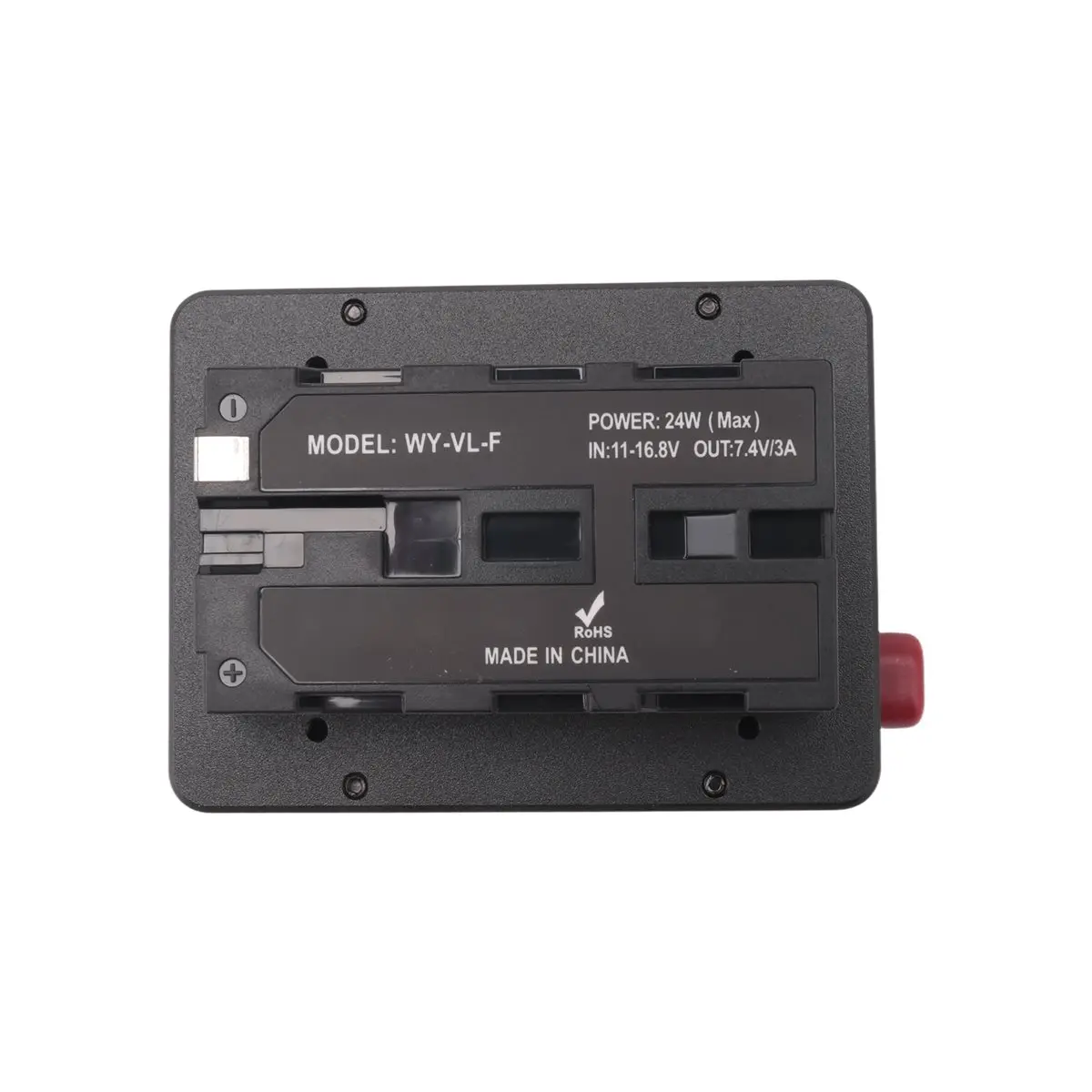 AT42 V Mount V-Lock Battery to NP-F F550 F570 F750 F970 Dummy Battery Converter Plate D-Tap for LED Light Monitor V-Mount