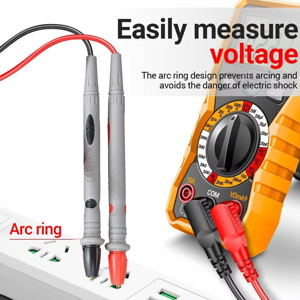 

Multimeter Probe Kit; Connector Type : Banana Plugs, Pin;Cat III Testing 1000V : M5L4