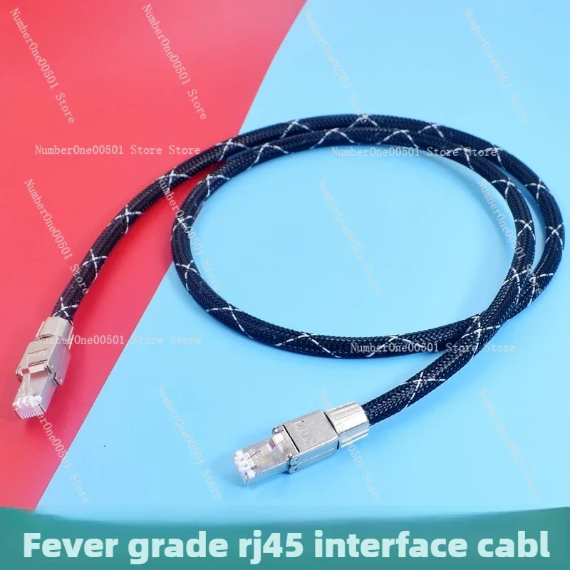 

HIFI High-speed Digital Broadcast Lan Cable RJ45 Network Jumper CAT-6 E-sports Network Cable Fever DAC 7 Network Cable