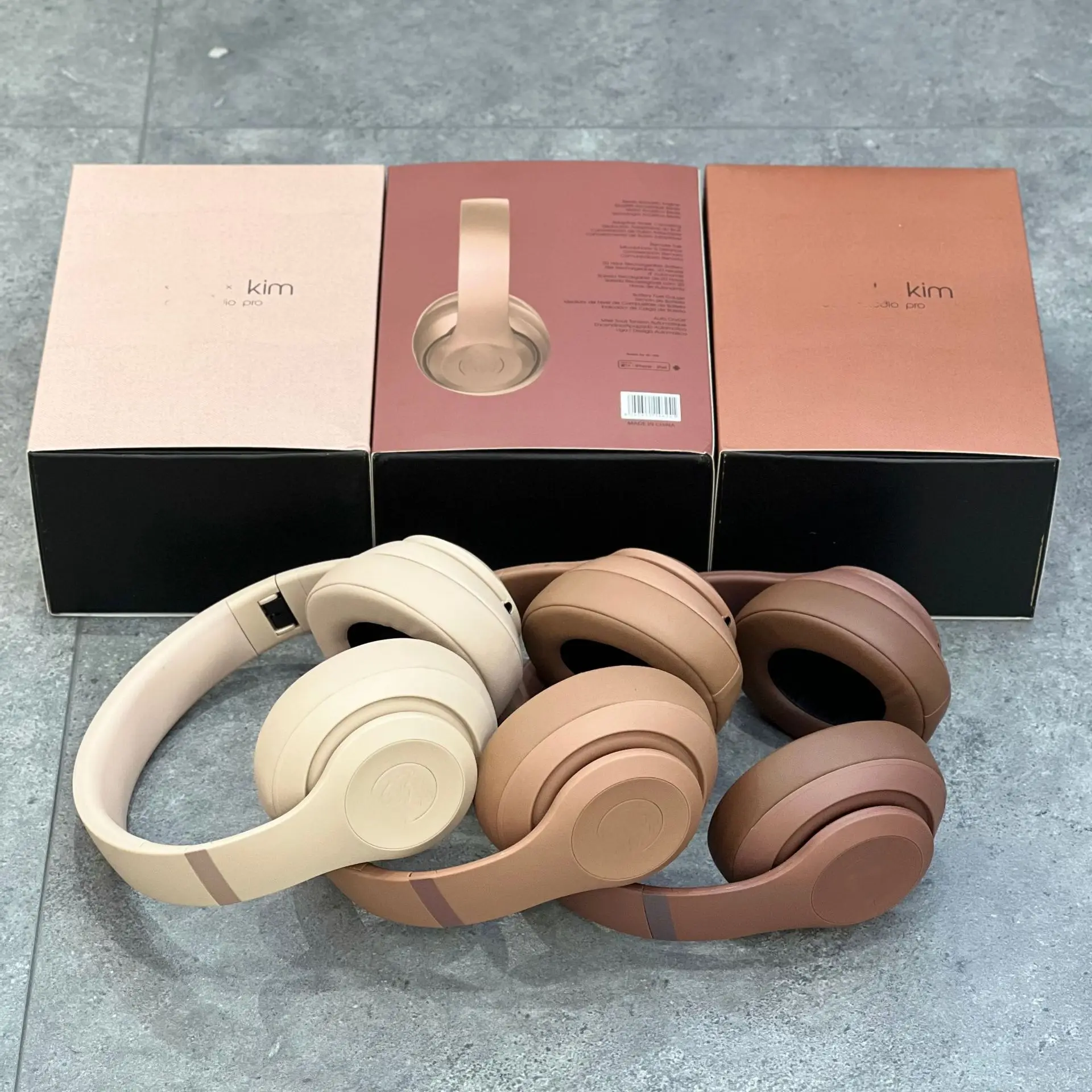 Insinyur Rekaman Baru Generasi ke-4 KIM Co bermerek Studio Pro Headwear Earphone Pop up Bluetooth Nirkabel