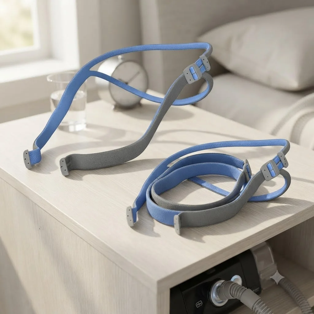 2/1 Pack Headgear Strap CPAP Mask Straps Elastic Adjustment Headband Replacement Headgear for Airfit P10 Nasal Pillow Mask Band