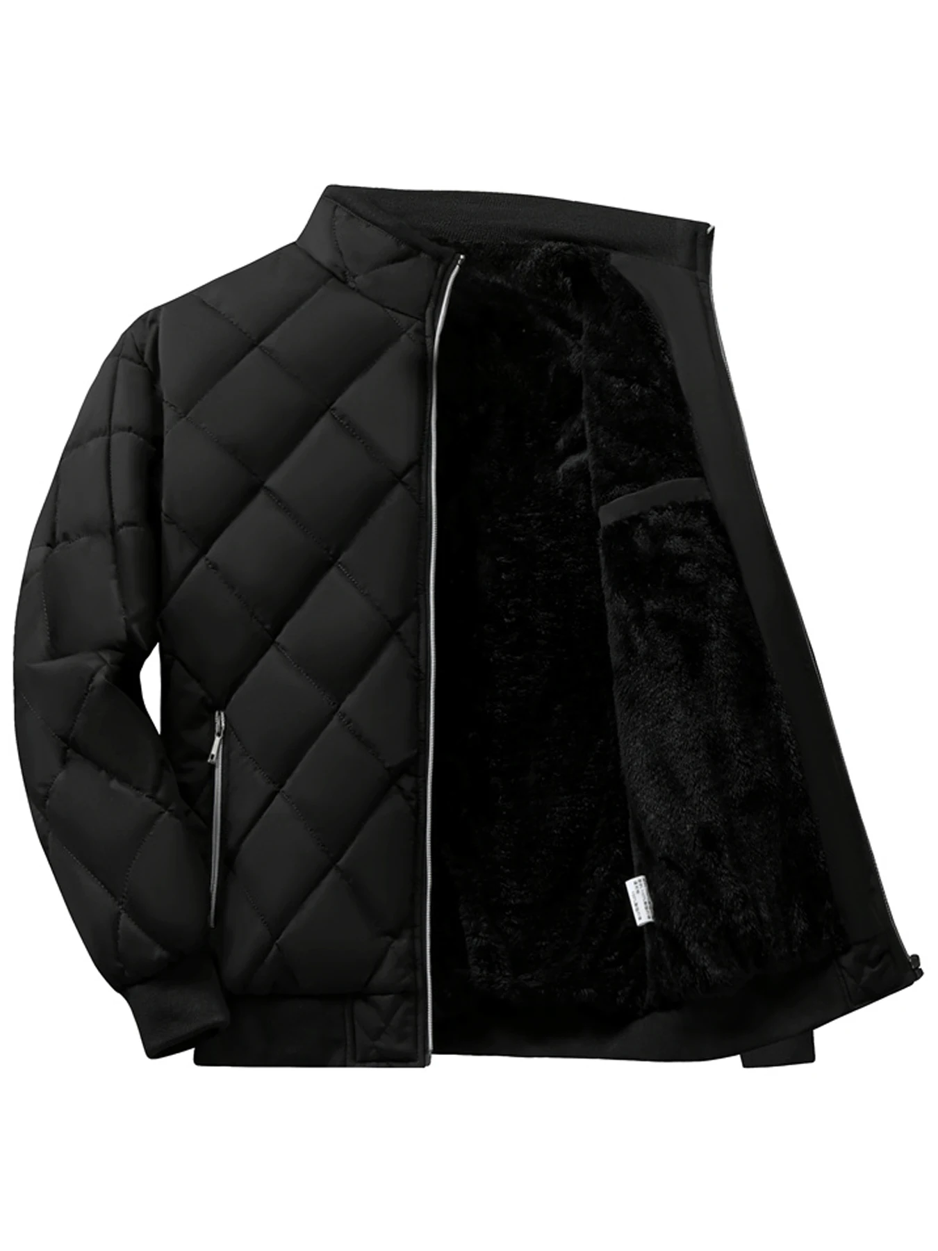 سترة شتوية كاجوال بياقة واقفة للرجال - معطف دافئ سميك للخريف والشتاء