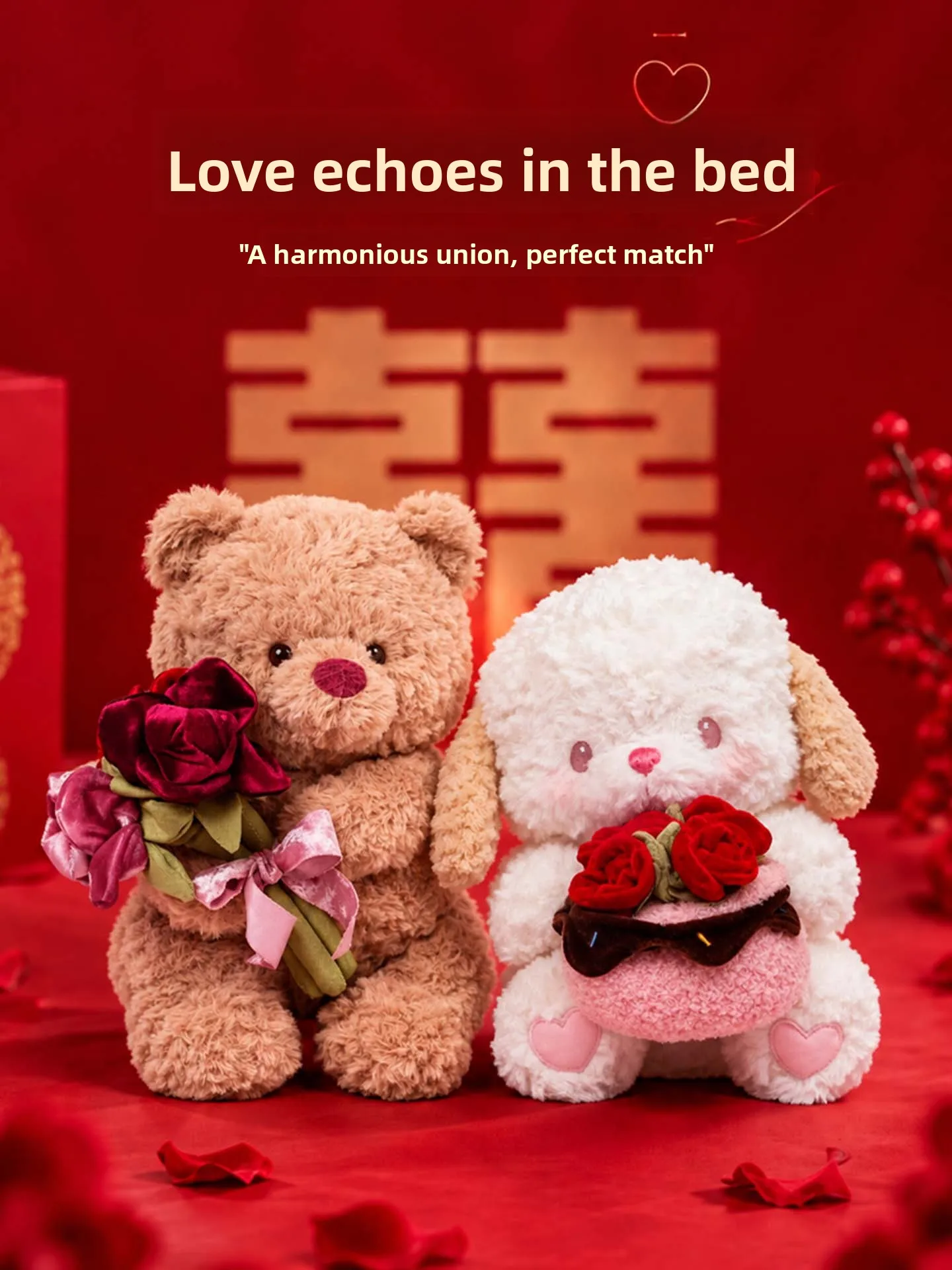 wedding-couple-dolls-cute-style-bedding-cushion-gift-new-bride-groom-plush-material-cartoon-proportion-universal-animal-doll