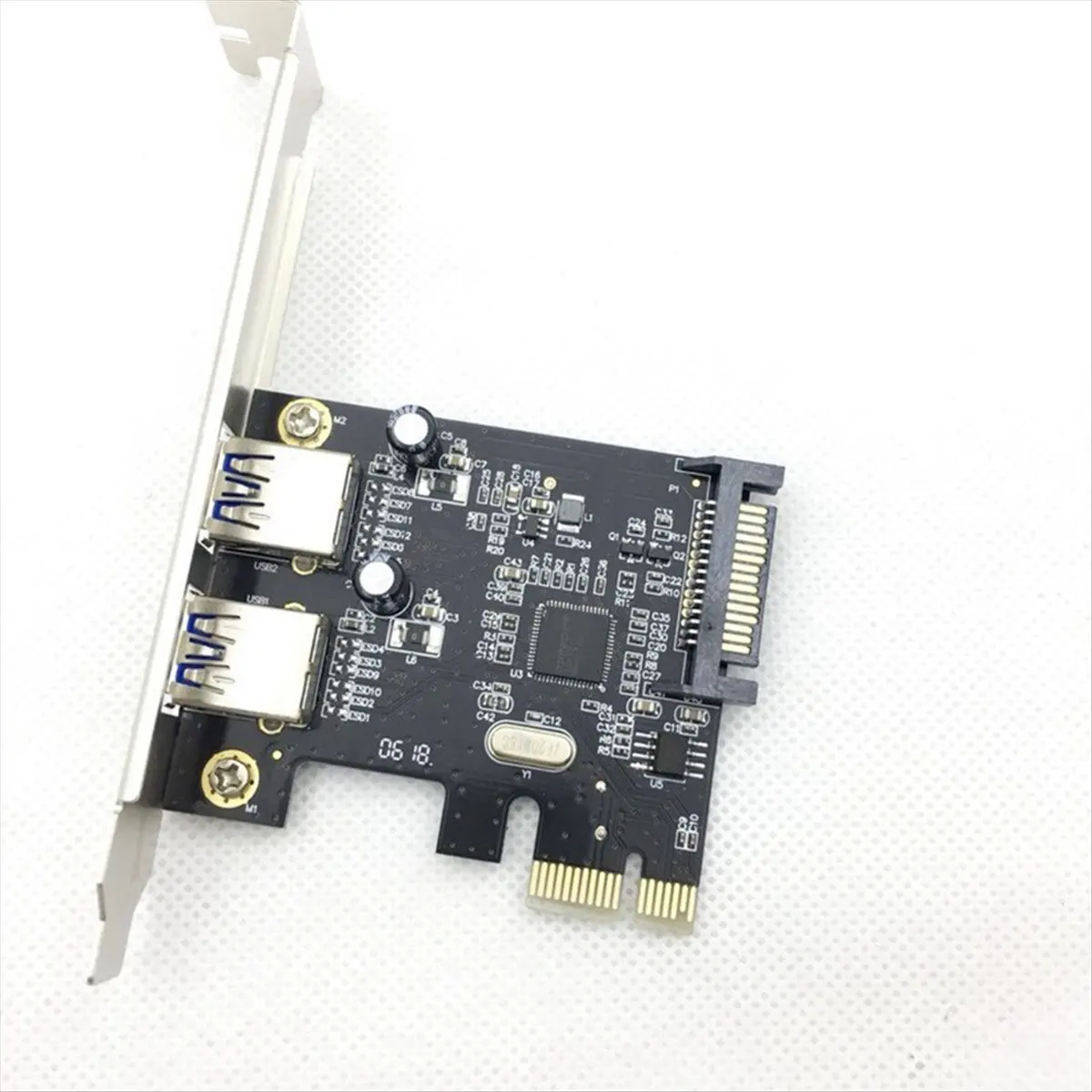 

Карта расширения PCIE PCI-E на 2-портовый USB3.0, 5 Гбит/с, переходная плата для Win7/8/9/10/Linux