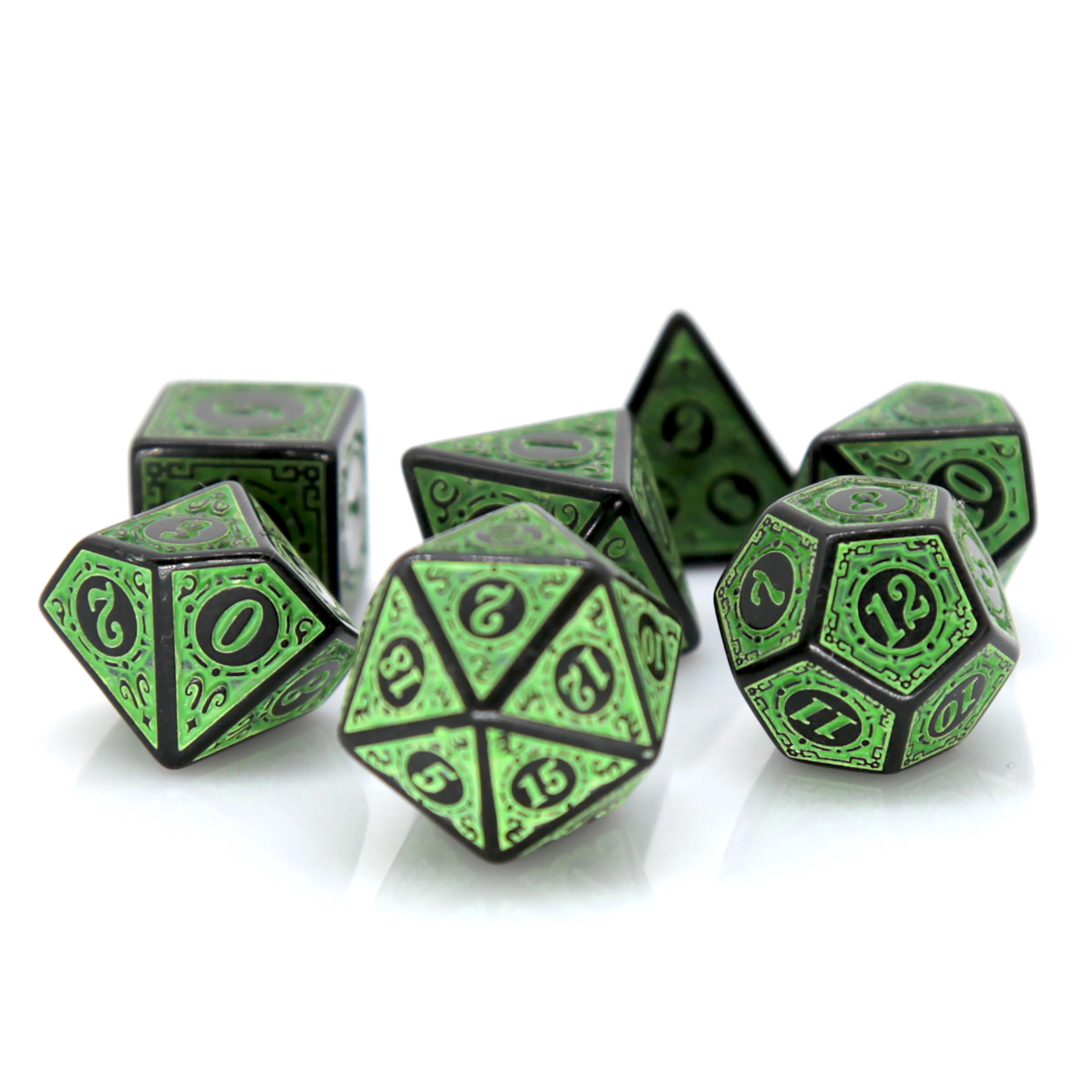 7Pcs/set Multi-color Window Dice Set DnD RPG Games for Dungeons and Dragons Games Entertainment Kids Toys Home Games Accessory view 4