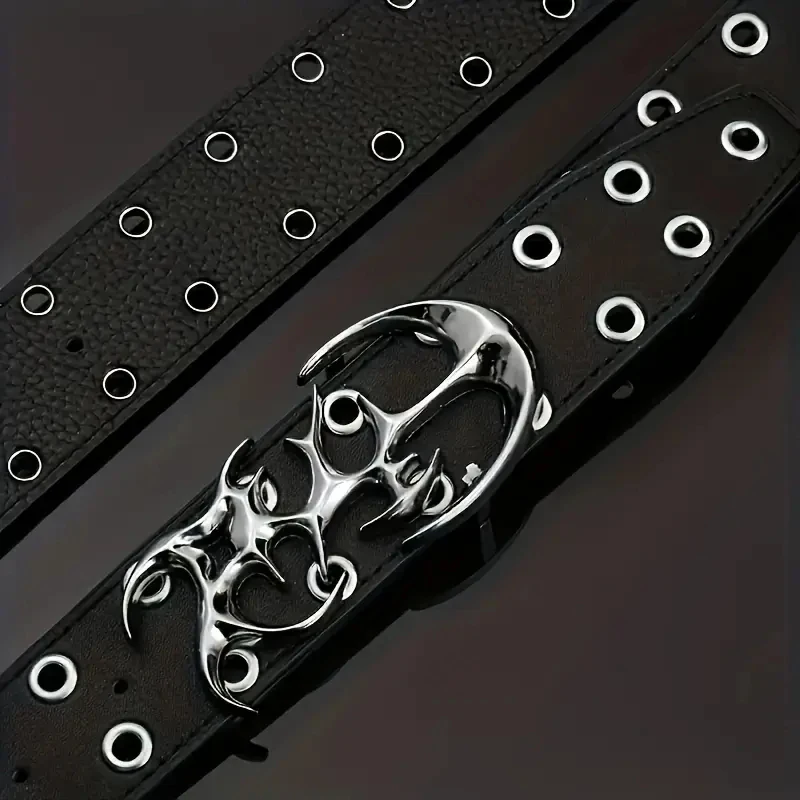 Neuer stilvoller Y2K-Hohlmode-Punkgürtel, trendiges Accessoire für ideale Geschenke, vielseitig einsetzbar für Jeans, Kleider und Freizeitkleidung, für Männer und Frauen – Detail 3