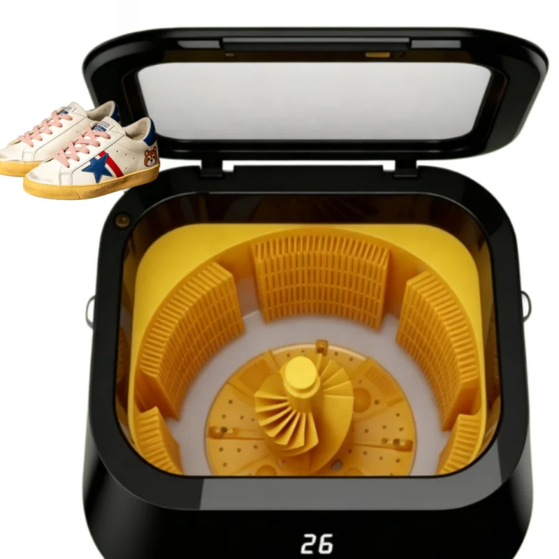 Professional Ultrasonic Shoe Shining and Washing Machine Designed for Commercial Laundries with Large Volume Soft Brush