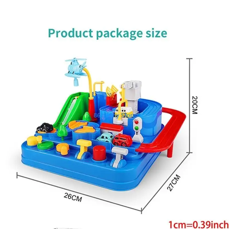 29EE Baby Kids Manual Train Track Puzzles Car Table Game Christmas Gifts for Child Education Toy