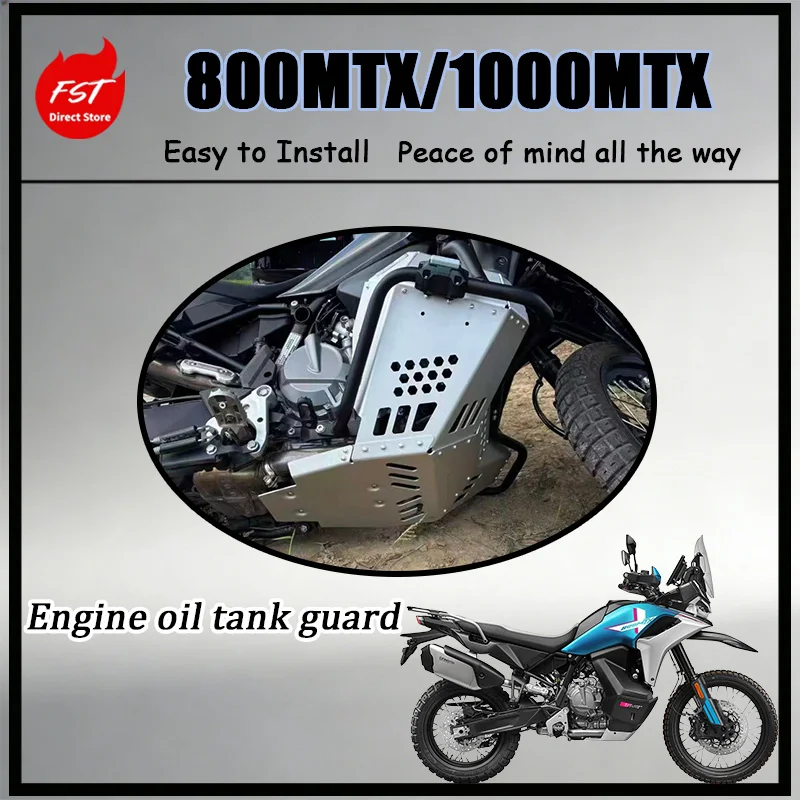 

FOR 800MTX 1000MTX Adventure Protection Stainless Steel Bumper Aluminum Tank Cover Engine Skid Plate for Off-Road Vehicles