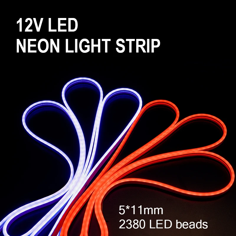 5M High-Brightness LED Car Interior Decoration Light - Flexible EL Wiring Neon Strip DIY Installation Multi-Color Ambient Lamp image 3