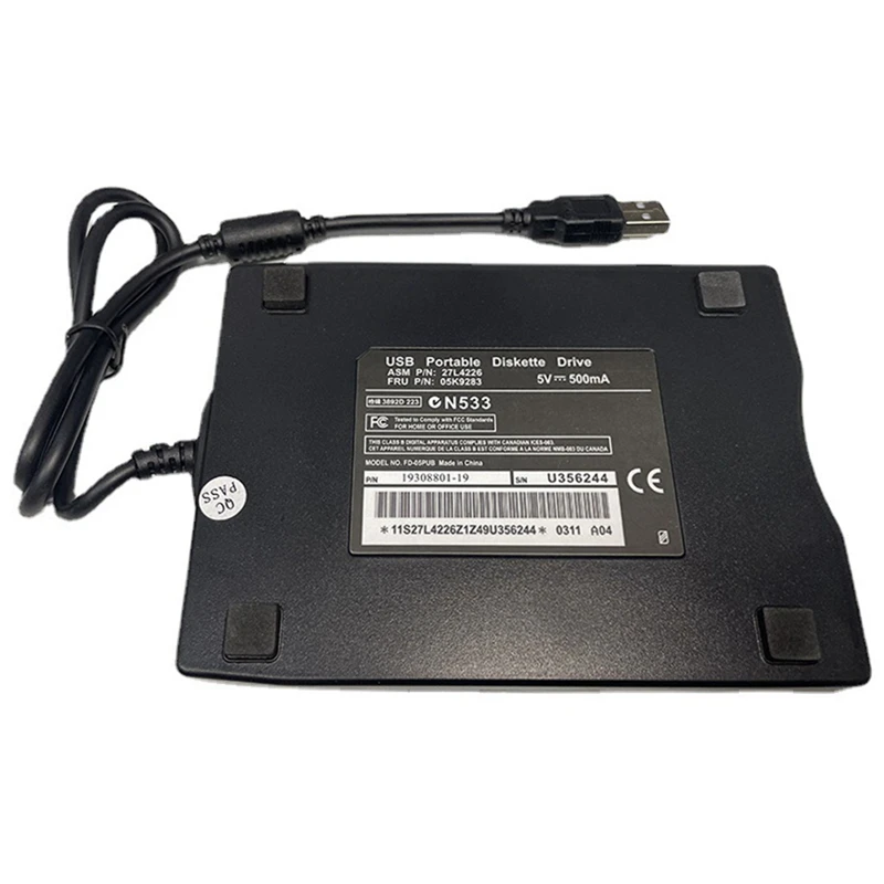 USB 외장 플로피 드라이브, 모바일 플로피 드라이브 플레이트, 3.5 인치, 1.44M USB 컴퓨터