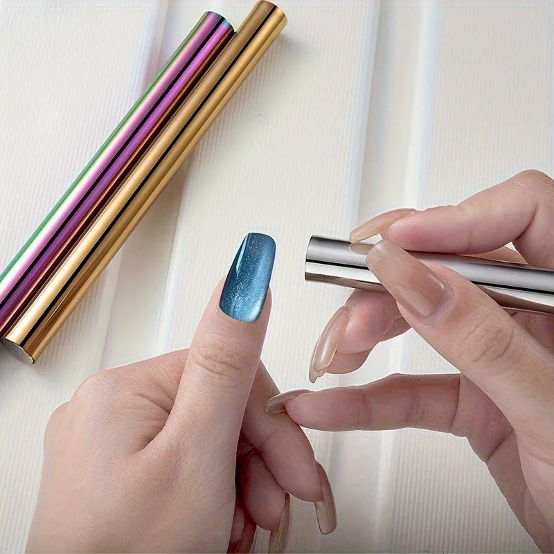 3 Stück 3D magnetisches Katzenaugen-Gel-Nagelkunst-Maniküre-Werkzeug-UV-Gel-Zauberstab, mit buntem Farbverlaufsdesign für atemberaubende Nagelkunst