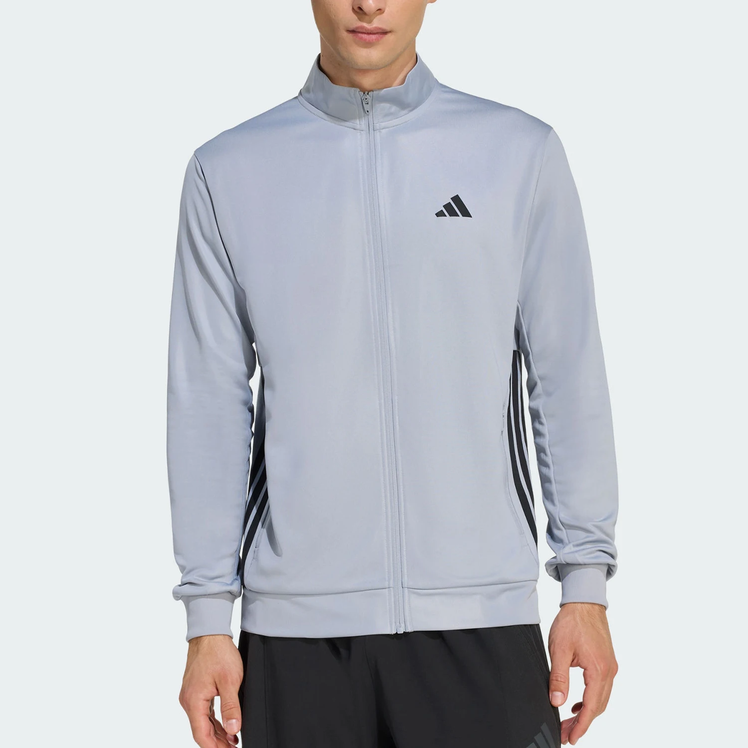 Adidas Genuine Spring and Autumn Men's Zippered Fitness Long Sleeve Jacket KC5293
