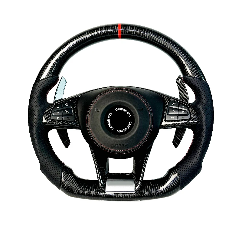 

High Quality Alcantara Leather Carbon Fiber Steering Wheel for Mercedes Benz W203 W204 W205 W212 W213 CLS W218 W222 C300 AMG