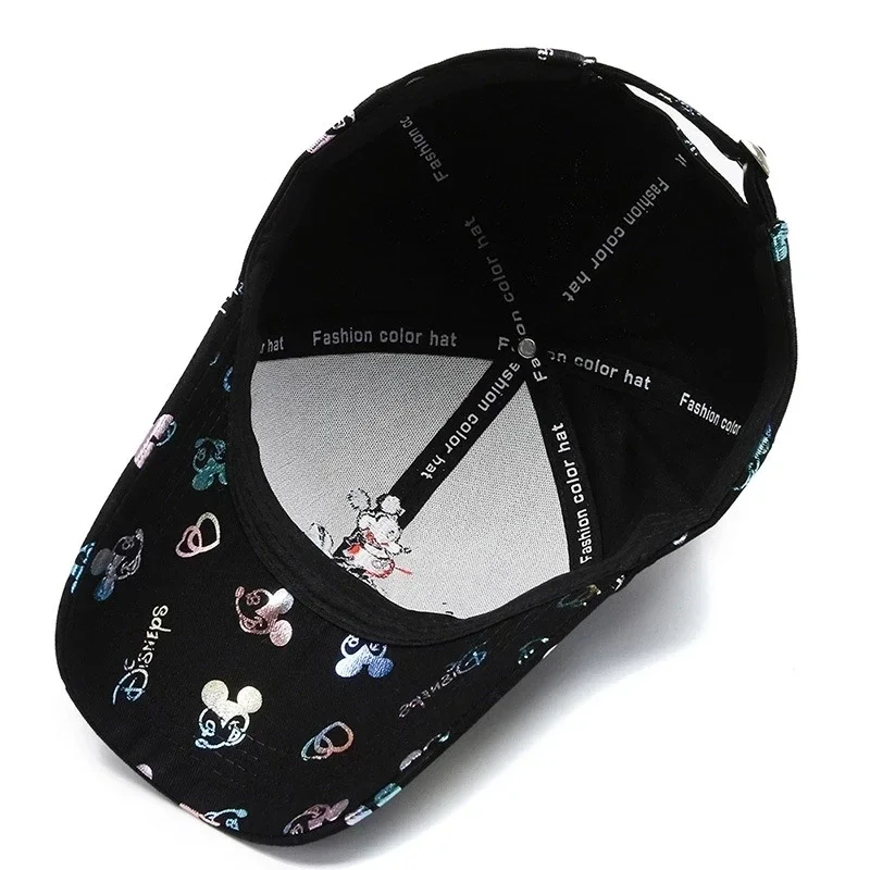 Gorra de béisbol ajustable de algodón con personaje de dibujos animados de Disney, gorra de pescador con personaje de acción de Mickey Mouse Minnie