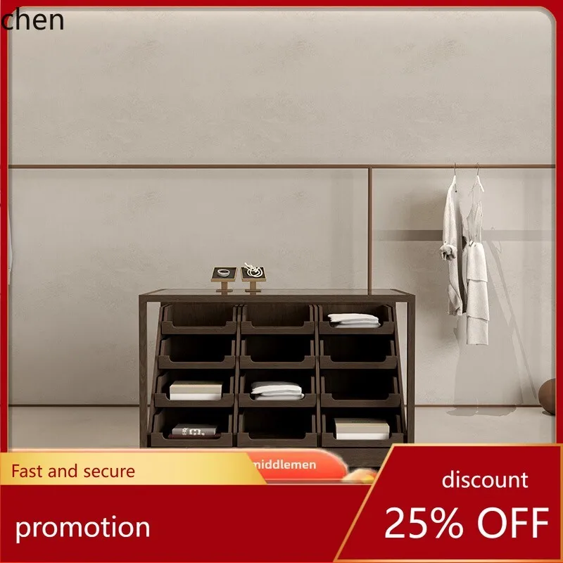 

HT Lacquer Clothing Store Island Cabinet Bar Counter Water Flow Table Shoe Cabinet Side Cabinet Storage Vintage